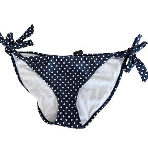 INGEAR Navy Polka Dot Swim Bottom Size Large NWT